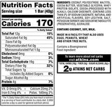 Atkins Endulge Chocolate Coconut Bar, Dessert Favorite, High in Fiber, 1g Sugar, 10 Count