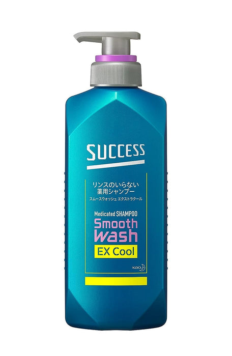 SUCCESS Rinse Free Medicated Shampoo, Extra Cool, Main Unit, 13.5 fl oz (400 ml), Quasi Drug, Abra, Wax, Odor, One-Shot Cleaning, Shampoo Aqua Citrus Fragrance