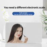 Travel Scale for Body Weight, Venugopalan Small Portable Body Weight Scales Digital Bathroom Mirror Scale Mini Electronic Scale for Personal Health, Body Tape Measure Included (Rechargeable)