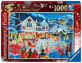 Ravensburger 16849 The Christmas House 1000 Piece Piece Jigsaw Puzzle for Adults – Every Piece is Unique, Softclick Technology Means Pieces Fit Together Perfectly