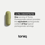 Toniiq 42,000mg 35x Concentrated Ultra High Strength Pomegranate Supplement - 90% Ellagic Acid - 2 Month Supply Capsules - Highly Concentrated Pomegranate Extract Vegetarian Capsules