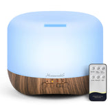 Aromatherapy Essential Oil Diffuser for Room: Air Humidifier Aroma Scent Cool Mist Diffuser Colorful Lights Wood Cute Small Large Waterless Auto Off Ultrasonic Diffusers for Home Bedroom (300ml)