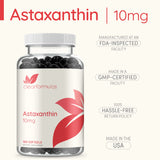 ClearFormulas Astaxanthin 10mg 180 Softgels Max Strength Astaxanthin Supplement