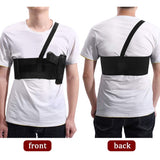 Deep Concealment Shoulder Holster, Accmor Universal Concealed Carry Shoulder Holster Vest, Elastic Underarm Gun Holster Waistband for Men and Women, Right Hand Draw