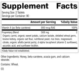 Standard Process Cataplex A - Antioxidant Supplement for Eye Health and Antioxidant Activity with Vitamin A, Magnesium Citrate, Sunflower Lecithin, Oat Flour, Wheat Germ, Ascorbic Acid - 180 Tablets