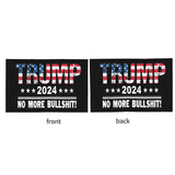 Trump 2024 No More Bullshit Car Flag 12x18 Double-Sided Printing Flags For Car Outdoor Sports Waterproof