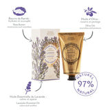 Panier des Sens - Hand Cream for Dry Cracked Hands and Skin – Lavender Hand Lotion, Moisturizer, Mask - With Shea Butter and Olive Oil - Hand Care Made in France 97% Natural Ingredients - 2.5floz