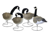 FLEXFLITE DECOYS Goose 4 Pack, Flexible Neck, Unlimited Head Positions, Feather Tracking Paint, Removable Flocked Neck Sleeve, Machine Washable