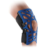 DonJoy Reaction Web Knee Support Brace with Compression Undersleeve: Blue, Medium/Large