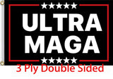 Vrogadso Ultra Maga Flags Mega Trump 2024 2022 Anti Biden Double Sided 3 Ply 3X5 Feet Outdoor Flag