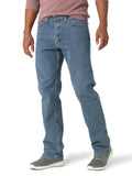 Wrangler Authentics Men's Big & Tall Comfort Flex Waist Relaxed Fit Jean, Light Stonewash, 56W x 32L