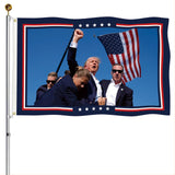 3 Ply Trump Flag Super Tough Ultra-Thick Double Sided 3x5 Outdoor Flags, Long Lasting, Fade Resistant 210D Polyester Pongee Flag