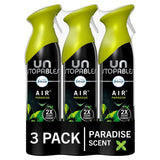 Febreze Unstopables Air Effects Odor-Fighting Air Freshener Paradise, 8.8 oz. Aerosol Can, Pack of 3 Multicolor