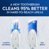 Oral-B CrossAction All in One Soft Toothbrushes, Deep Plaque Removal, Rounded Bristles Gentle on Teeth, Tongue and Cheek Cleaner, Gum Stimulators, 6 Count