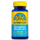 Nature's Life Vitamin B-2 250 mg - Vitamin B2 Energy Pills for Metabolism Support - High-Potency Riboflavin Plus Calcium Supplement - One Per Day - 100 Servings, 100 Tablets