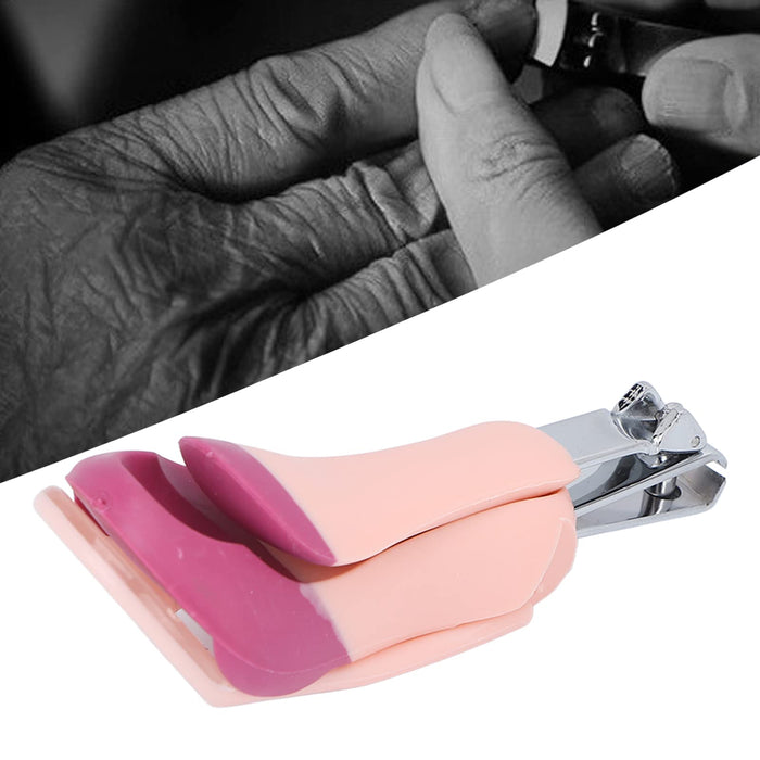 Light Zoom Nail Clipper, Stainless Steel Fingernail & Toenail Clippers with Magnifying Glass for Baby Elderly, Portable Lightweight Zoom Manicure Clipper (+rose red)