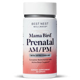 Best Nest Wellness Mama Bird AM/PM Prenatal Vitamins for Women: Methylated Multivitamin with Choline B12 & Methylfolate (Folic Acid), Pregnancy Vitamins for Women, w/Herbal Blend, 2X Daily, 60 Ct