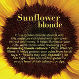 OGX Hydrate & Color Reviving + Sunflower Shimmering Blonde Shampoo with UVA/UVB Sun-Filters, 13 Ounce -Lot of 3