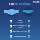 REVIX XL Neck Ice Packs for Injuries Reusable Ice Packs for Neck and Shoulders Pain, Swelling, Bruises, Sprains and Muscles Spasms, Hot and Cold Compress for Cervical Surgery Recovery, 2 Packs