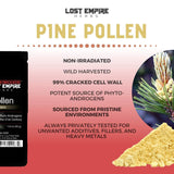 Lost Empire Herbs Pine Pollen Wild-Harvested (50 Grams) - Premium Grade, Cell Wall Cracked, 3rd Party Tested