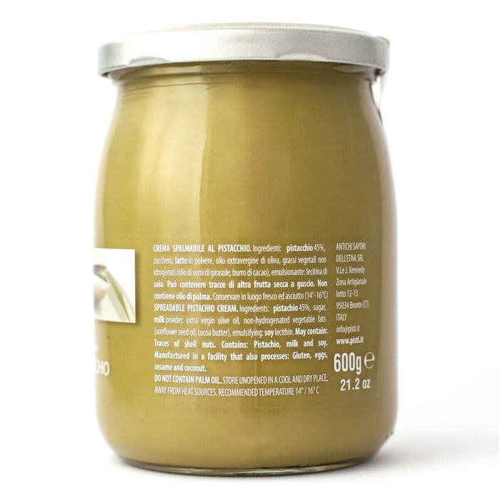 Pisti Pistachio cream 21.2 Ounce (600g) Gourmet Artisanal Italian Nut Spread. imported from Italy