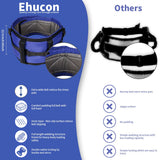 Ehucon Gait Belts with Padded Handles,Transfer Belts Physical Therapy Belt for Seniors Moving, Lifting Belt Assist Patient/Elderly(Blue, X-Large)