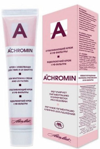 Achromin Skin - Whitening Cream For Dark Spots, Age Spots and Post-Pregnancy Brown Patches - 2x45ml (saver pack)