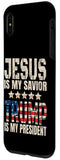 iPhone XS Max Trump phone case Jesus Is My Savior Trump Is My President Case