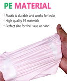 Feminine Hygiene Disposal Bags, Sanitary Napkin Disposal Bags for Tampons and Pads Pink, Block Odors, Great Adhesion, Perfect Size 200Pcs