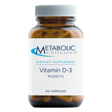 Metabolic Maintenance Vitamin D-3 10,000 IU - Easier Absorption D3 for Immune, Mood + Cardiovascular Support (60 Capsules)