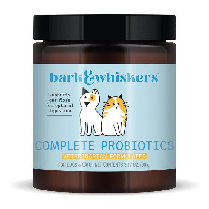 Bark & Whiskers Complete Probiotics, for Dogs and Cats, 3.17 oz (90 g), Supports Immune Function, Digestive Support, Veterinarian Formulated, Non GMO, Dr. Mercola
