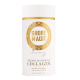 Shore Magic Premium Marine Collagen Powder with Type I II III and IV Hydrolyzed Peptides for Women and Men Sourced from Wild Fish, Certified Halal and Kosher Unflavored - 30 Day Supply, 300g Canister