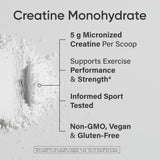 Sports Research Creatine Monohydrate - Gain Lean Muscle, Improve Performance and Strength and Support Workout Recovery - 5 g Micronized Creatine - 1.1LBS