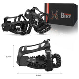 Toe Cages for Peloton Bike & Peloton Bike+ Pedals Compatible Toe Cage Adapters, Convert Compatible with Look Delta Pedals to Toe Clip Straps - Ride with Regular Sneakers Shoes, Accessories for Peloton