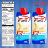 Premier Protien High Protein Shakes Variety Pack Sampler, 11 Fl. Oz Each - Cafe Latte, Chocolate, Vanilla, Caramel, Cake Batter, Chocolate Peanut Butter, Cinnamon, Banana, Strawberry, Cookies and Cream - 2 of Each Flavor (20 Pack) in The Award Box Packagi