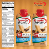 Premier Protien High Protein Shakes Variety Pack Sampler, 11 Fl. Oz Each - Cafe Latte, Chocolate, Vanilla, Caramel, Cake Batter, Chocolate Peanut Butter, Cinnamon, Banana, Strawberry, Cookies and Cream - 2 of Each Flavor (20 Pack) in The Award Box Packagi