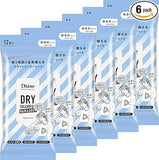 DIANE Dry Shampoo Sheet [Unscented] 12 Sheets + BODY Plus Body Diane Perfect Beauty (x6)