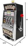 TRADEMARK POKER Slot Machine– Las Vegas Slot Machine with Casino Sounds, Flashing Lights, and Chrome Trim – Accepts 98% of World Coins