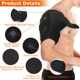 IMOUNTEK Heated Shoulder Brace Electric Heating Pad Shoulder Compression Sleeve with 3 heating levels for Shoulder Pain Muscle Stiffness Bursitis Tendonitis, Black