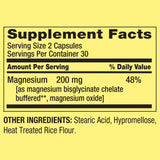 Spring Health Spring Valley High Absorption Magnesium 200 mg Sleep Support 60 Capsules + Your Vitamin Guide