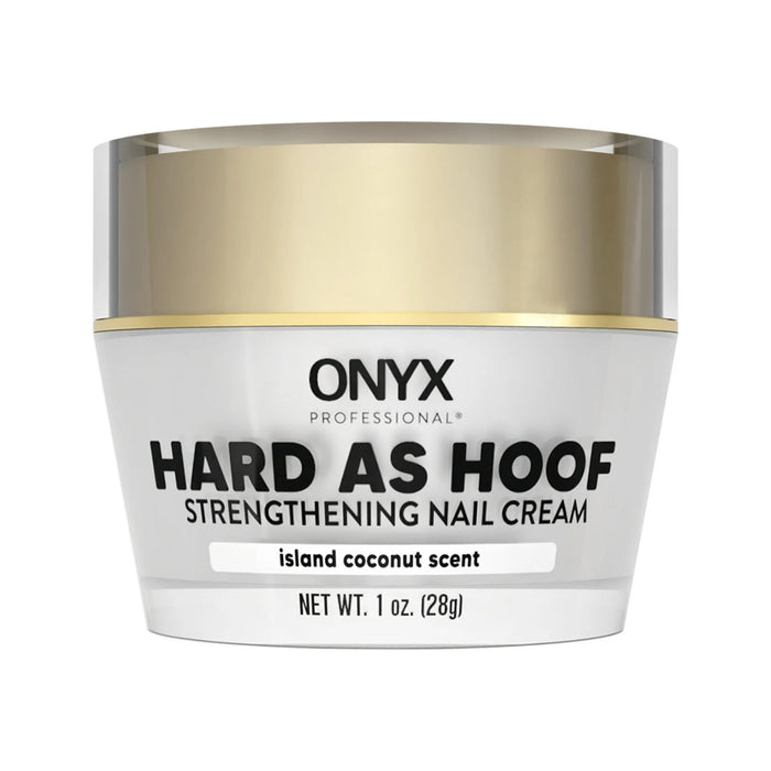 Hard As Hoof Nail Strengthening Cream with Coconut Scent, Nail Growth & Conditioning Cuticle Cream Stops Splits, Chips, Cracks & Strengthens Nails, 1 oz