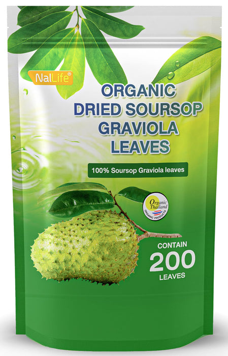 Organic Soursop Leaves for Tea – 200 Whole Leaves