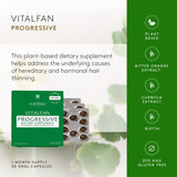 Rene Furterer VITALFAN Progressive Dietary Supplement - Hereditary & Hormonal , Plant-Based, Biotin, Drug Free, Dye Free 30 ct.