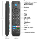 Replacement Voice-Remote-Control for TV-Stick/TV Cube and Compatible with Insignia/Toshiba/Pioneer Fires Smart TVs