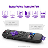 Roku Ultra | The Ultimate Streaming Device 4K/HDR/Dolby Vision/Atmos, Rechargeable Roku Voice Remote Pro, Ethernet Port, Hands-Free Controls, Lost Remote Finder, Free & Live TV