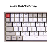 Keychron K2 75% Layout Bluetooth Wireless Mechanical Keyboard with Double-Shot Retro Keycaps/Type-C Wired/Keychron Mechanical Brown Switch/Aluminum Frame 84 Keys Computer Keyboard for Mac Windows