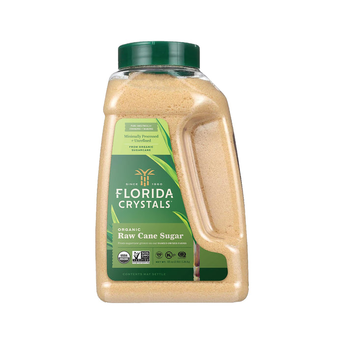 FLORIDA CRYSTALS Organic Cane Sugar Jug, 3 Pound