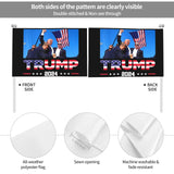 Generic Trump 2024 Car Flag Double Sided Printing Window Clip Flag Car Decoration Banner Outdoor Flags 12x18 Inch, Black