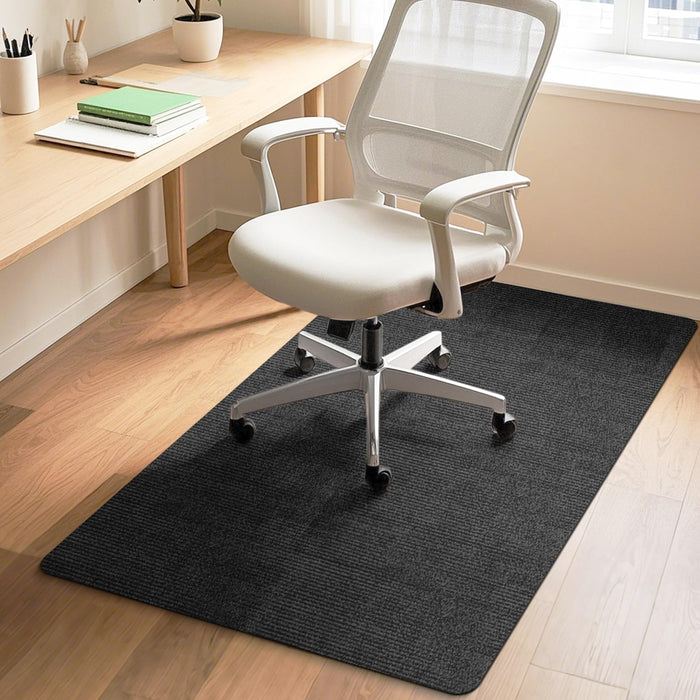 HomeMall Office Chair Mat for Hardwood and Tile Floor, 55" x 35" Computer Chair Mat, Non-Slip Floor Protector, Under Desk Mat for Rolling Chair, Black