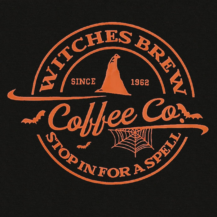 MNLYBABY Witches Brew Sweatshirt for Women Funny Coffee Co Crewneck Sweatshirt Witchy Halloween Sweatshirt